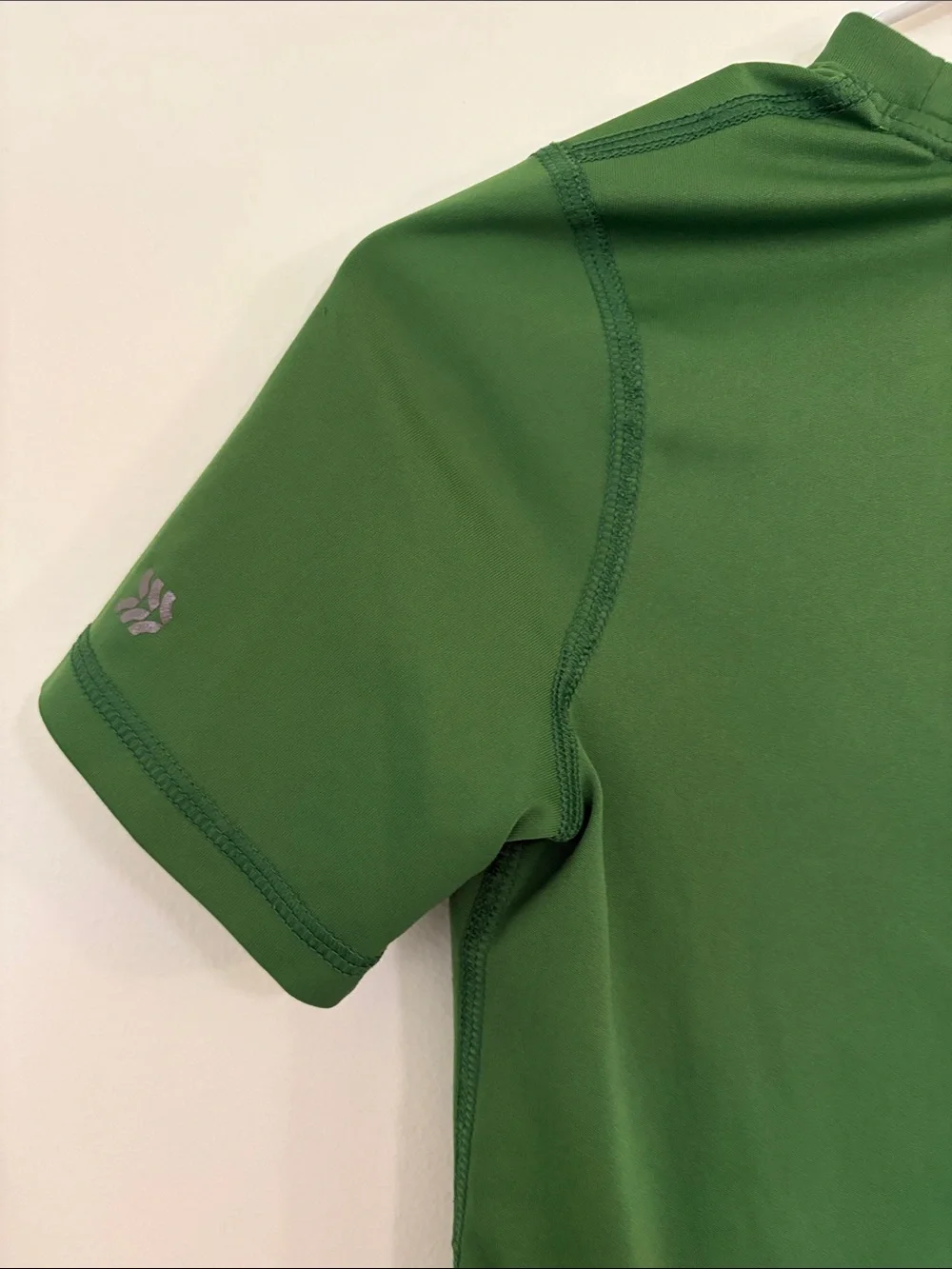 all in motion Green Short Sleeve Tee with Yellow Football Graphic